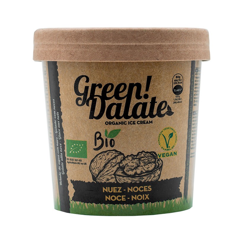 Helado bio Green Dalate Nuez 350 ml
