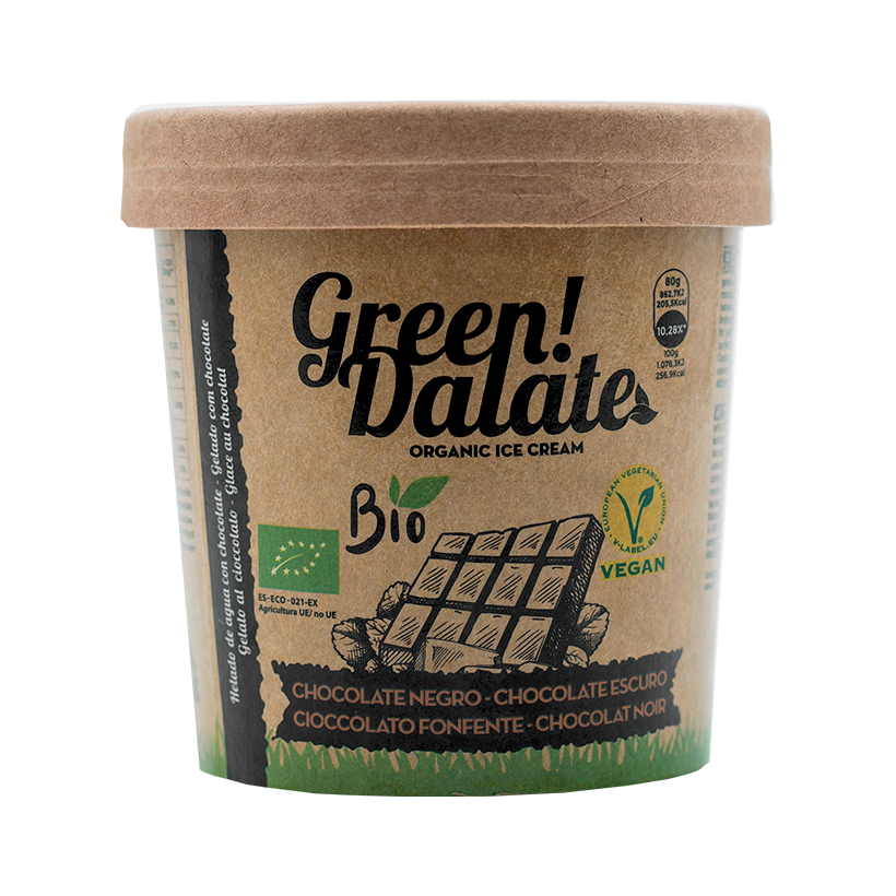 Helado vegano Green Dalate Chocolate Negro